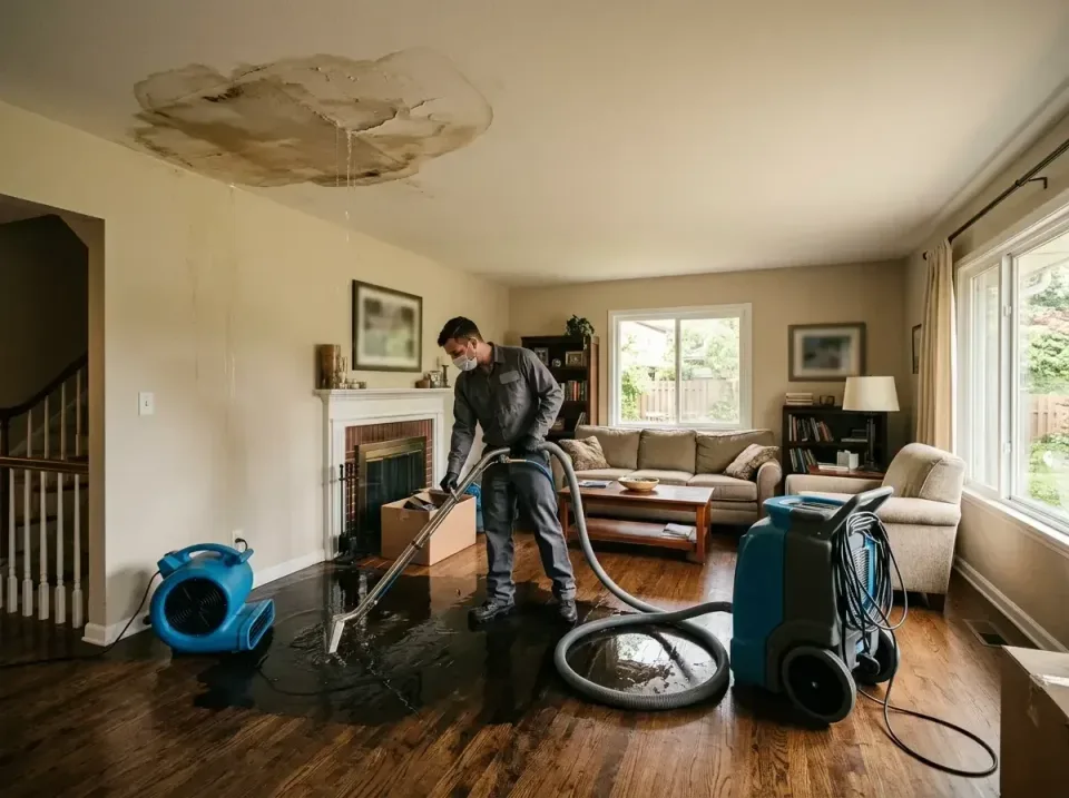 attic-pipe-burst-ceiling-drip-008 — frequently asked questions, Water Damage Restoration & Carpet Care in Hartford, MI
